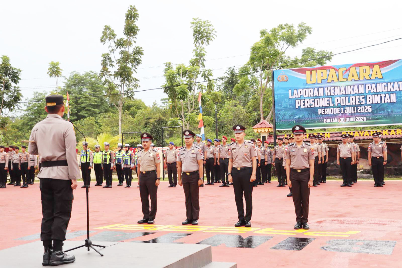 Alhamdulillah! 39 Personel Polres Bintan Naik Pangkat